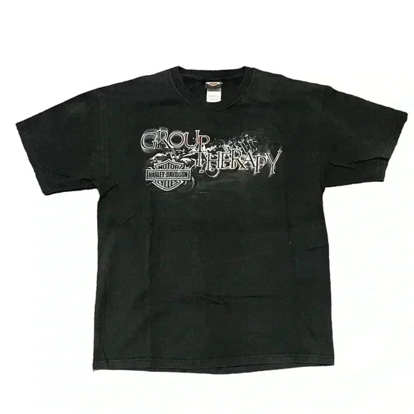Harley Davidson Big Swamp Black T Shirt Opelika AL Size Large - Picture 1 of 2